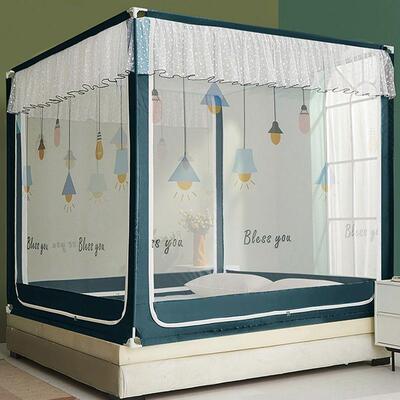 蚊家用025新款免安装卧室蒙古包底儿8jJ7Hdi0帐童防摔护栏2床围栏