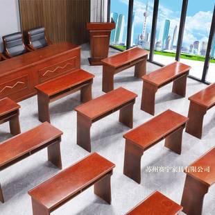 条桌双人长会油议桌S 125训漆1.2米会议桌条桌课桌3人胡桃木皮培