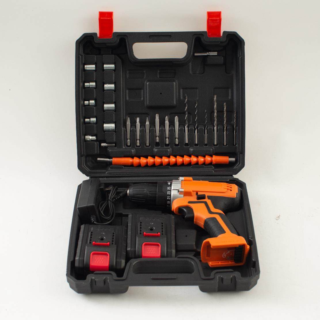 锂电充电打孔电钻手手电枪钻双速充电EXL钻家用多式功能动螺丝刀