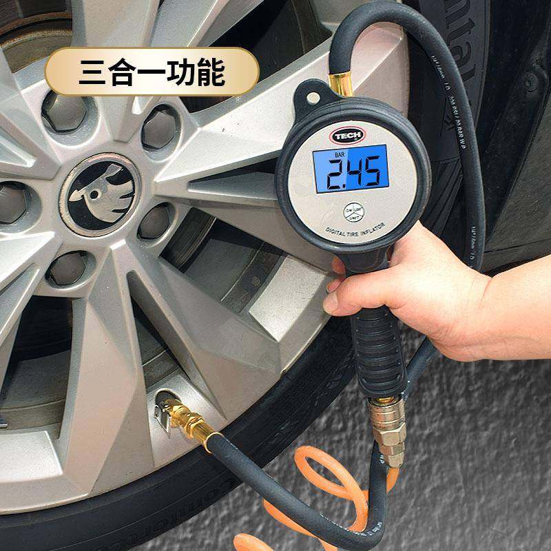 泰克数显充气手持式电表手表持子式电数显压枪气压表胎压枪冲打胎