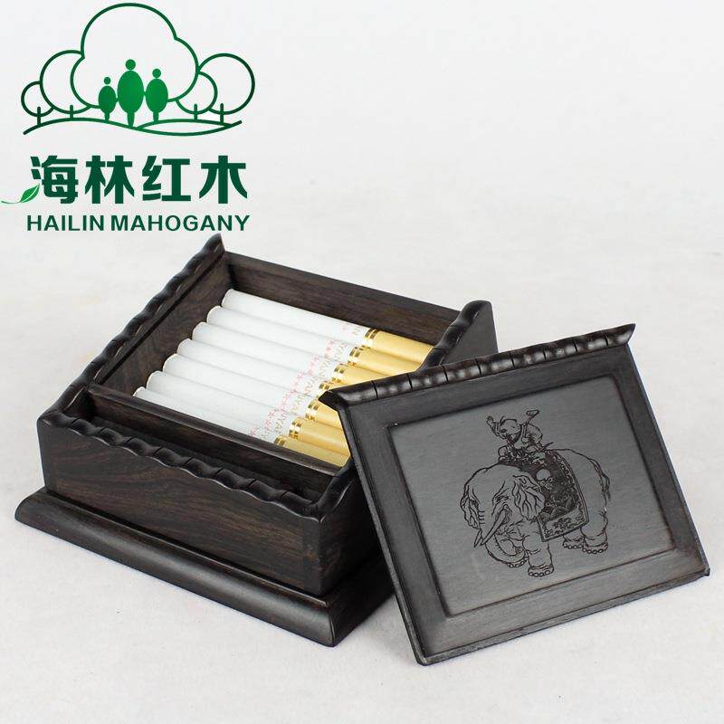 红木烟自盒动弹烟创意礼品功能烟架取烟器器香菸弹XYR烟盒男多烟