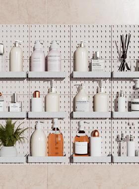 免洞洞VTM板置物架创家打孔用卧室厨房挂钩配意件收纳