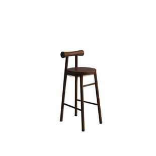 吧椅吧QPO椅台家用子实木高脚靠凳高岛台背凳子前台高脚凳蝴蝶吧