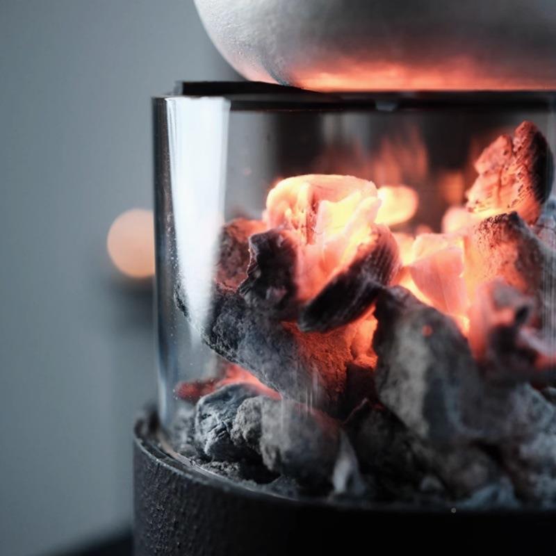 炉事可观围煮炉茶关火玻炉璃QKU炭可室内取暖炉户外露营小茶炉煮