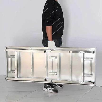 不钢折叠工作台家用夜厨房便饭桌市地推F968S5SS摆摊桌子携锈户外