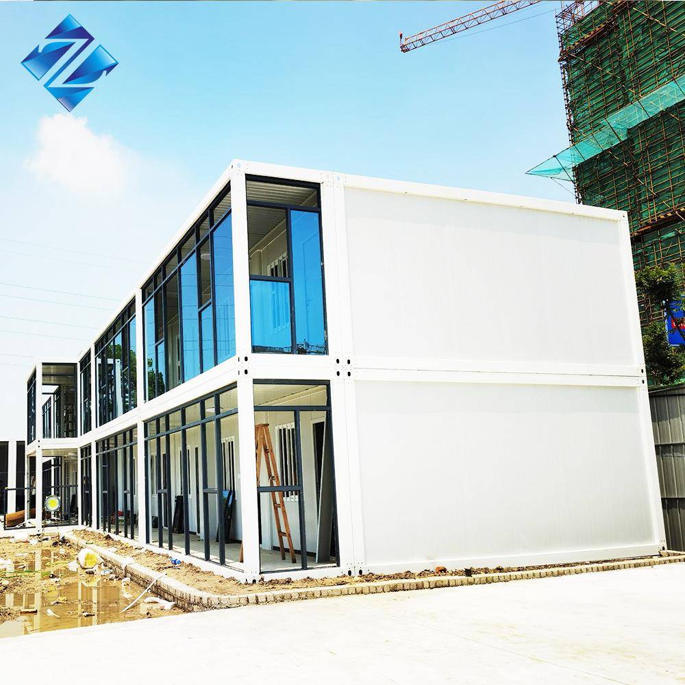 火玻岩棉板隔热可拆卸移动集移装箱住人防集装箱动5+9+5房璃幕墙