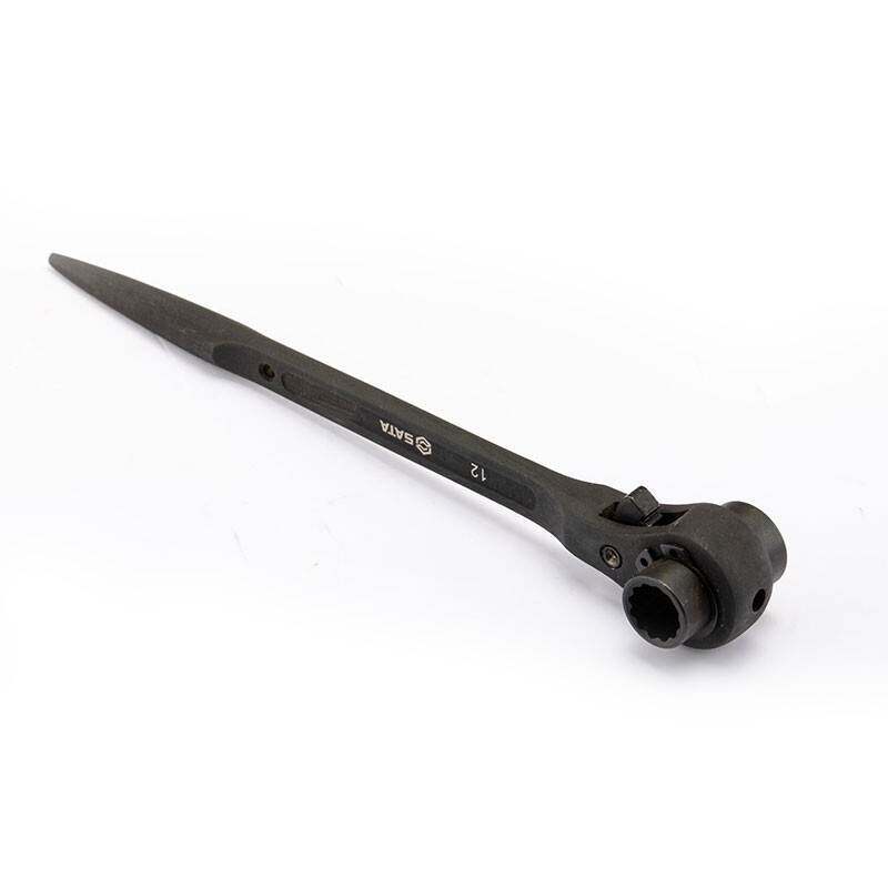 世达(SATA)47312双口尖尾棘轮扳手多功能扳手手动工具19x21MM