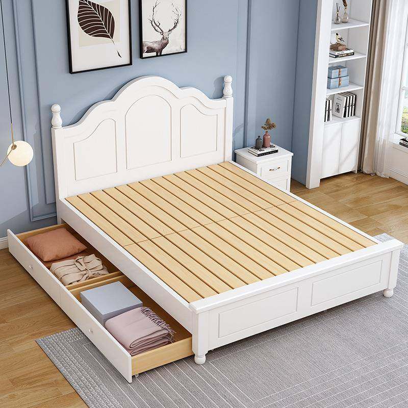 实木床代简约1现.8HY-668米欧式主卧双租人米床出房用1.5工厂直销