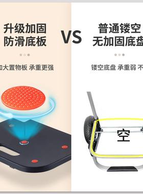 86M0买拖F77H7MT6菜小拉车家用快递推小车拉货手折拉车可叠轻便小