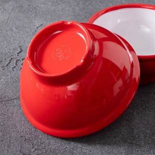 福密胺餐具商穗26279用汤粉碗拉面店碗麻辣烫碗米线碗馄饨碗大饭双色碗