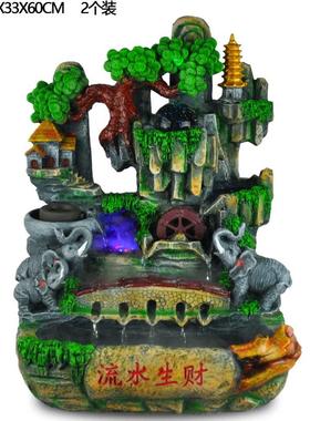 水设假山CYV摆缸件鱼摆流设鱼池摆喷泉家居流水工艺品厂