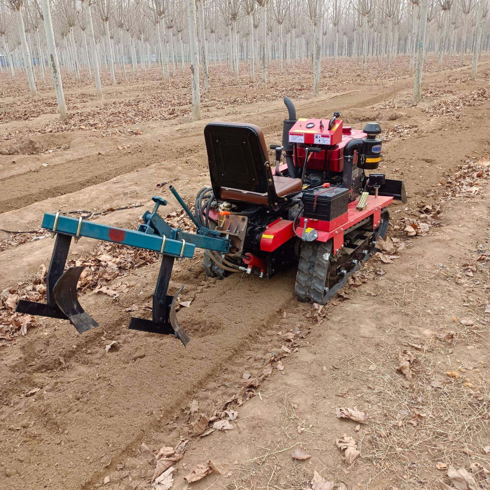 座驾式型履带旋耕机多功能果农田机耕地小OWM自园走式大棚拖拉机