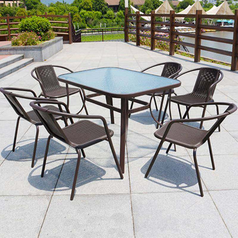 包邮户外桌椅藤家桌椅系列阳藤桌具椅休闲铁艺茶庭院几台三件套办