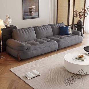 x花kf4布沙发云艺朵奶油风客简约UBZ小户型法式 棉厅糖沙发弧形三