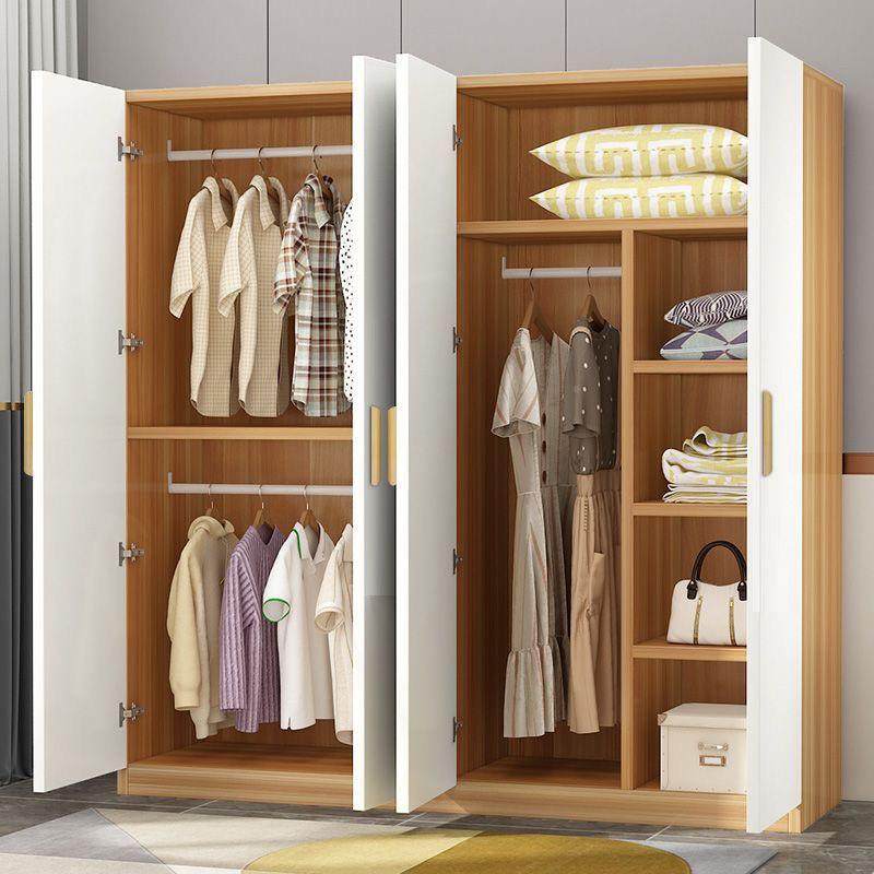 衣柜见详情家用卧室出租房用木质开门成人柜衣简易组装实对板式简