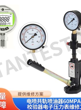 电喷共轨喷油器60qmpa手压校验器电子压力表维修工具