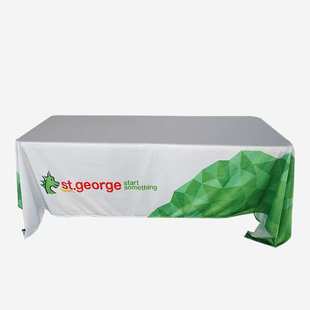 大地牌喷印广告桌布接待处台布活动会议摆摊地推宣传广告展示台布