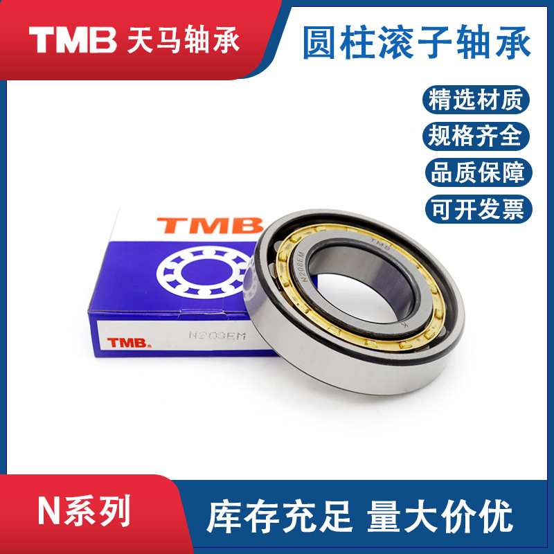 TMB天马轴承N220EM单列圆柱滚子轴承100**180*34mm减速机轴承现货