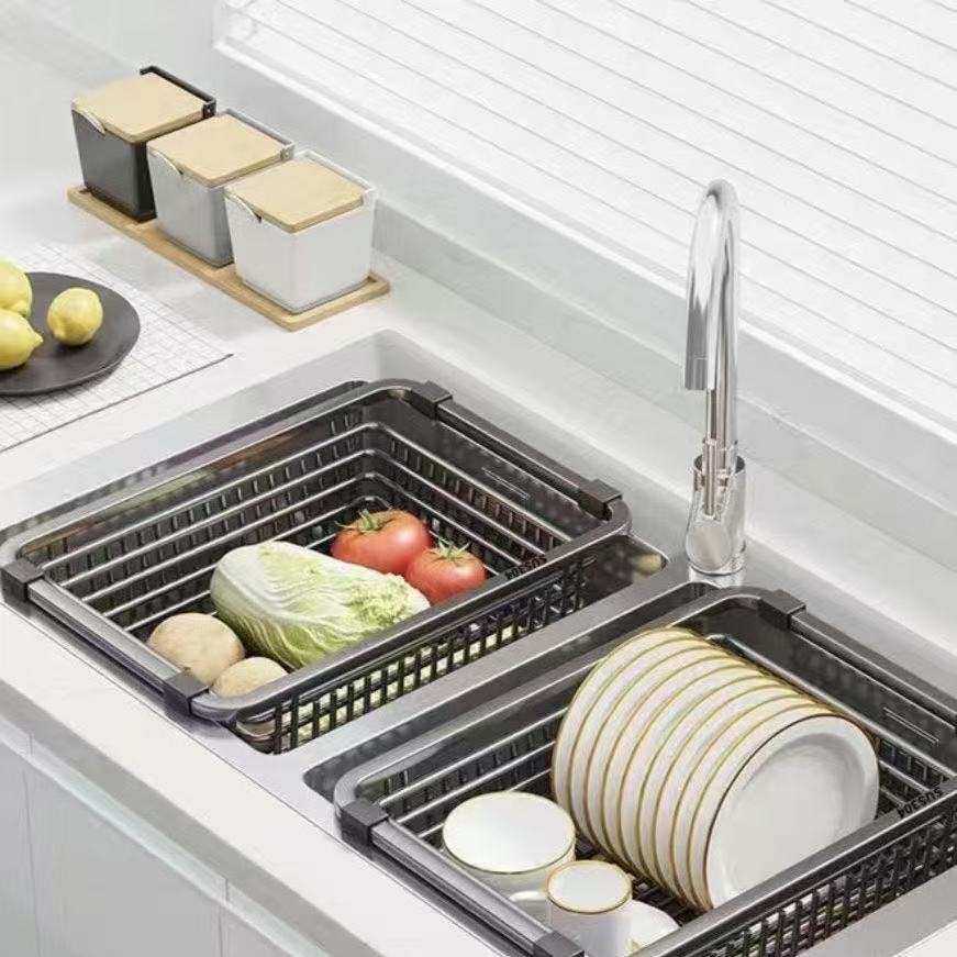 水槽沥水篮洗碗池碗筷沥水架水果蔬菜碗盘滤水篮厨房水池洗菜篮子