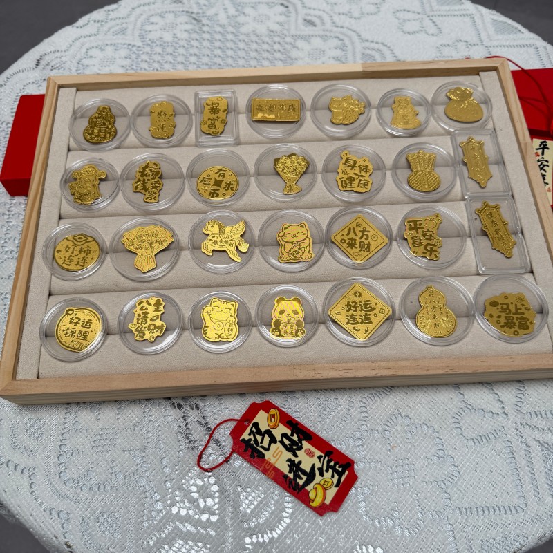 水贝足黄金999手机贴财神八方手机贴纸