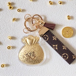 足金999黄金福袋手机链钥匙扣汽车挂饰包包挂件暴富暴美批发好运