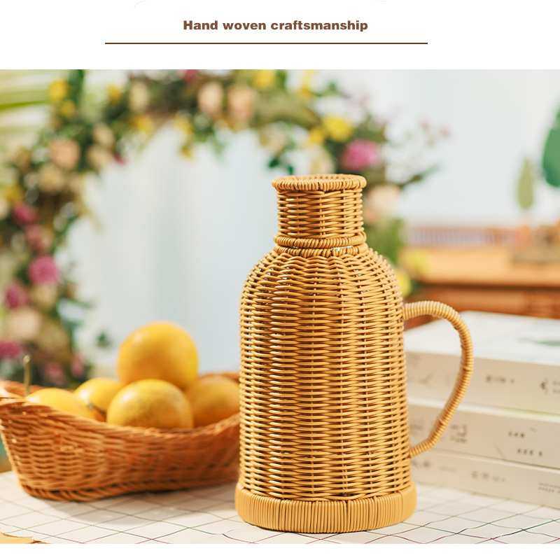 手工编织热水瓶暖水瓶保温瓶传统家用热水壶茶室大容量内胆开水瓶