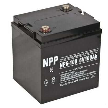 NPP/耐普NP6-100 6V100AH免维护蓄电池 UPS电源 太阳能直流屏电瓶