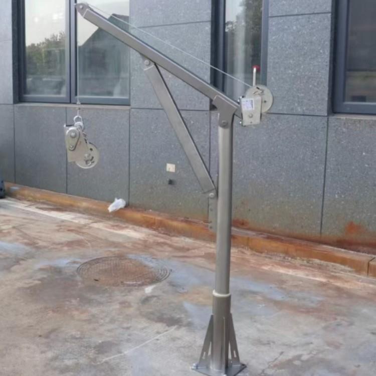 防腐蚀手摇起重吊机不锈钢吊机支架304手摇绞车双向自锁手摇吊机