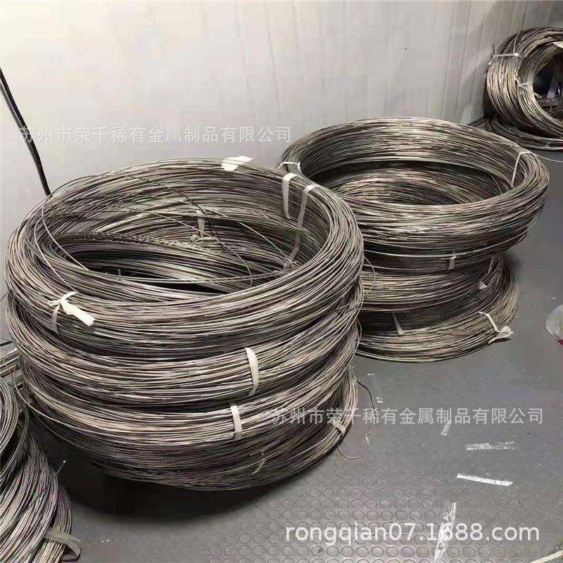 Gr5/TC4钛丝工业用Ti6AL4V光亮钛直丝钛盘丝TA2钛合金丝酸洗面