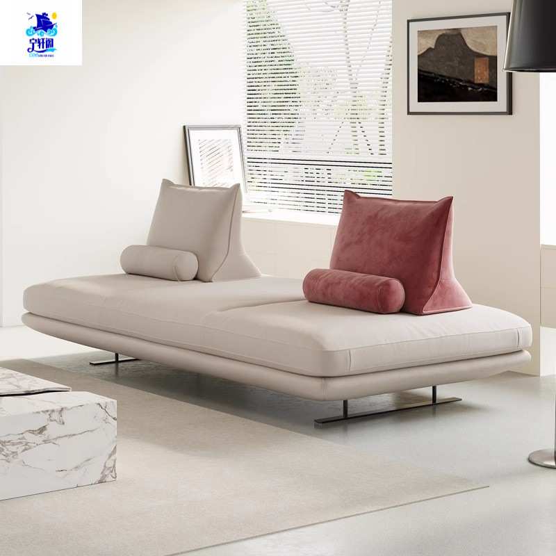 轻奢意式极简普拉多沙发写意空间小户型设计师双面prado布艺沙发