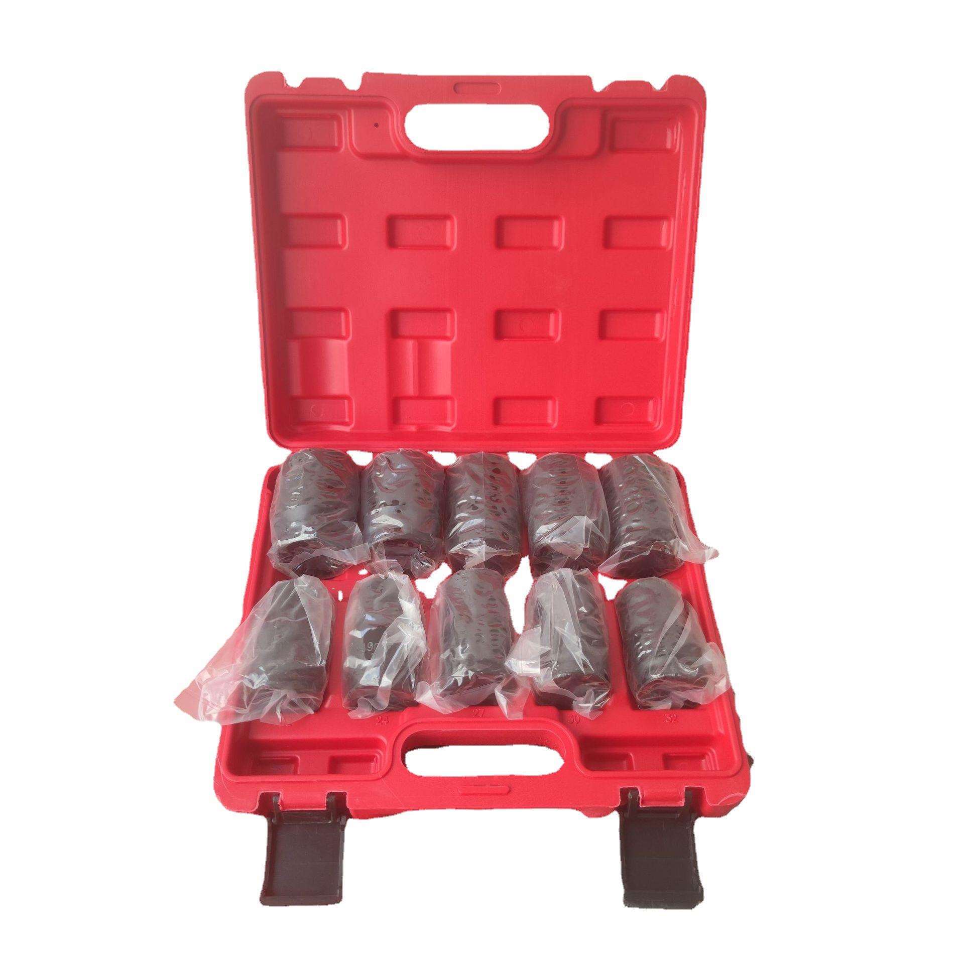 铬钼钢一寸加厚六角梅花套筒40CR气动风炮塑盒8件套10件套15件套