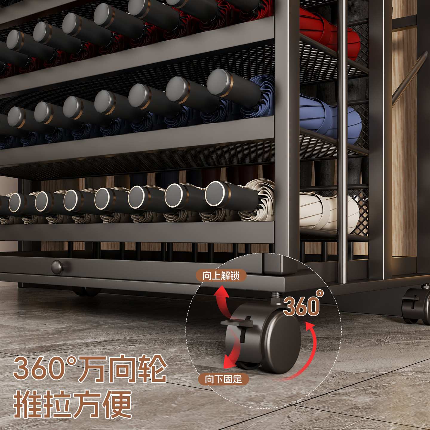 雨伞架收纳架酒店大堂学校教室门口伞桶商用大容量雨伞存放置物架