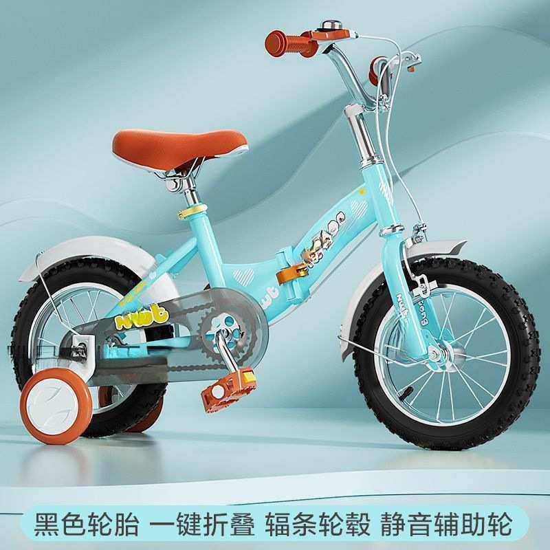 复古儿童3-7岁自行车宝宝单车男女孩可折叠小孩童车脚踏车折叠式