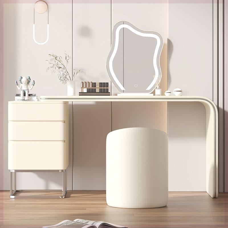 2025新款现代简约实木梳妆台轻奢小户型主卧室化妆桌收纳斗柜一体