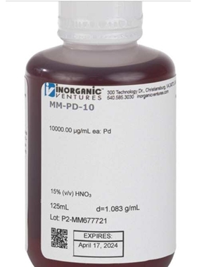 1% 钯改性剂/1% Pd MODIFIER 125mL ZIV-MM-PD-10-125ML