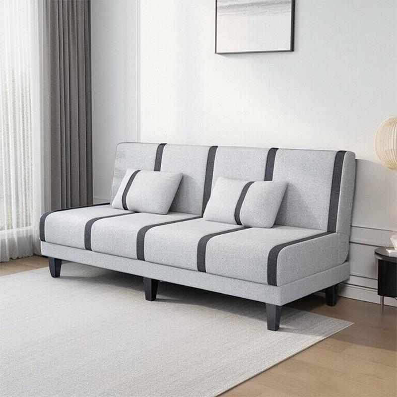 可折叠布艺沙发客厅小户型出租房双人1.5米简易沙发床办公室午休