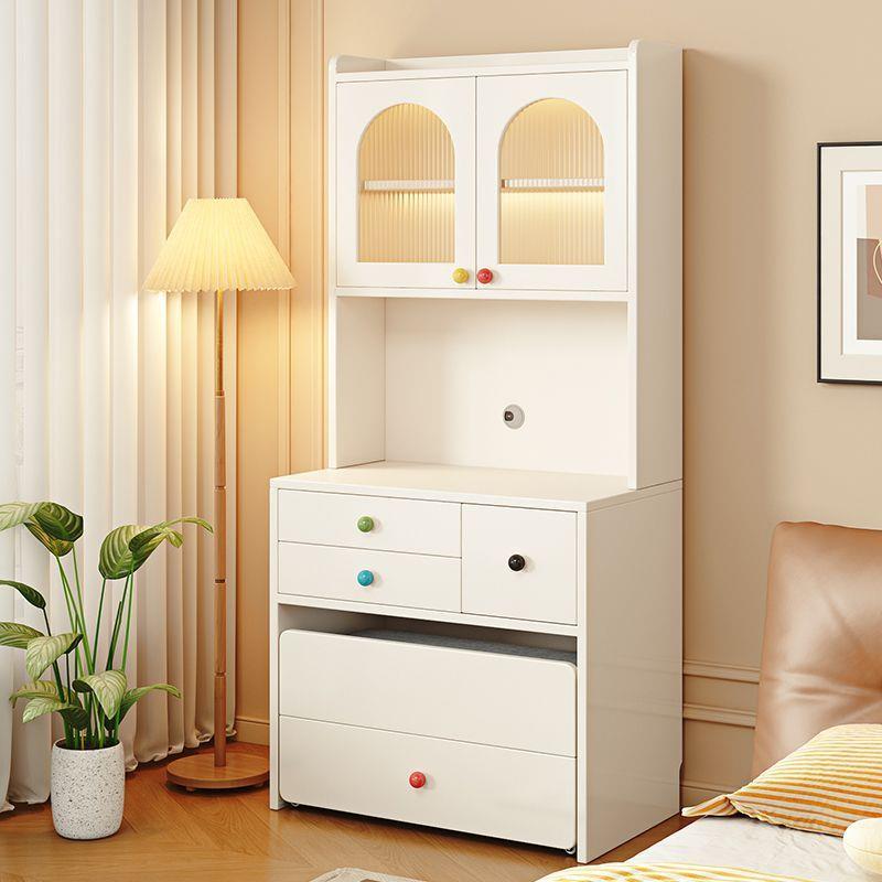 实木梳妆台卧室化妆台床头收纳柜一体化妆桌二合一简约现代储物柜