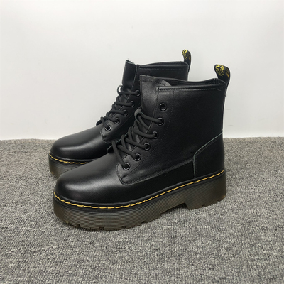 3435码头层牛皮马丁靴女