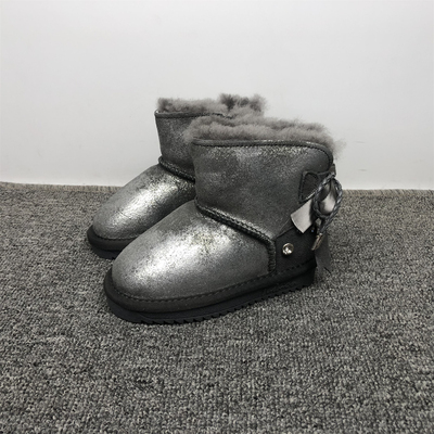 真皮羊皮毛一体女童保暖雪地靴