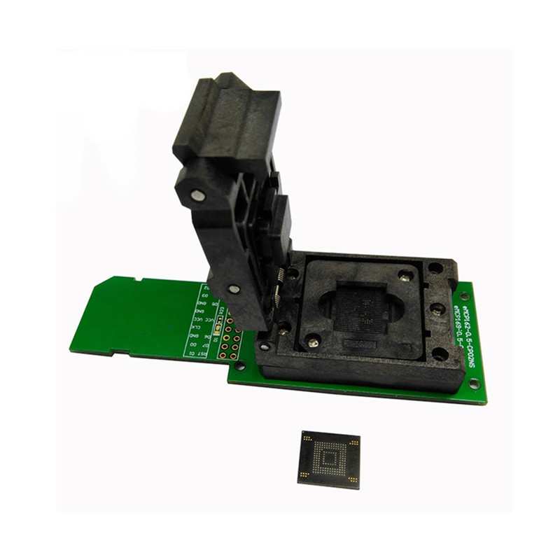 厂家手机字库烧录座短接口转SDeMMC169FBGA153测试座烧录座连接器