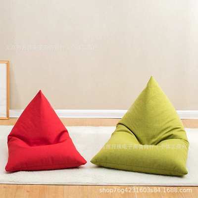 懒人沙发三角豆袋榻榻米可睡可躺单人坐墩小户型卧室户外休闲座椅