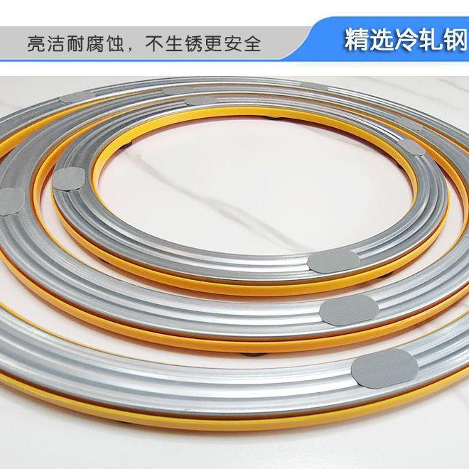 餐桌转盘底座铝材塑料转芯玻璃圆桌实木桌子大理石旋转轴承家用