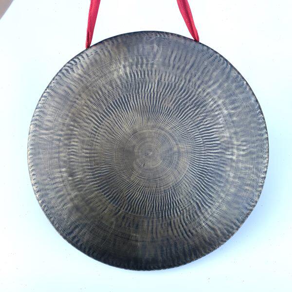 30～36~45cm平底矮边锣纯手工优质青铜低边锣老铜响器民间抄锣