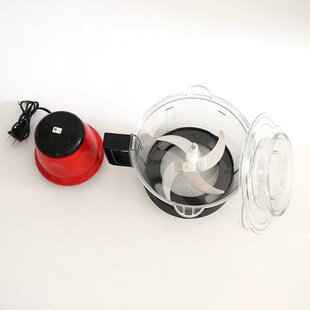 单档电动绞肉机带手柄3升大容量绞菜器家用塑料杯绞菜碎冰搅馅器