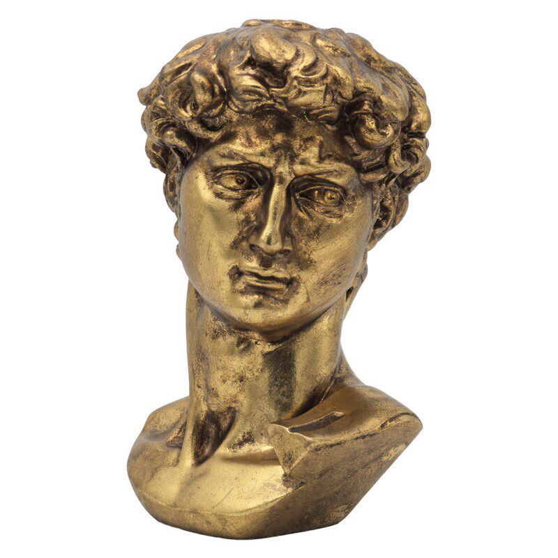 树脂大卫头像铜像欧式摆件家居装饰品创意礼品客厅玄关书房