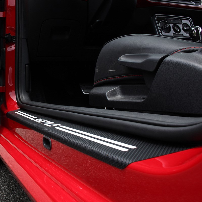 进口甲壳虫专车门槛条Beetle车门装饰条改装迎宾踏板门边保护