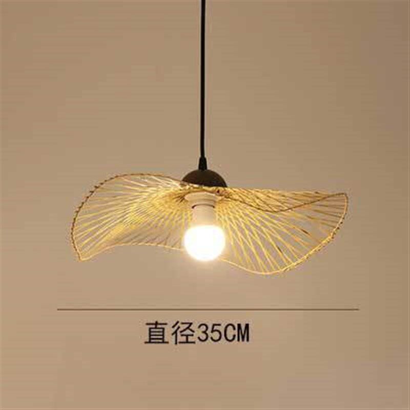 创意热销东南亚竹编艺术灯餐厅茶室装饰灯具现代简约多头餐厅吊灯