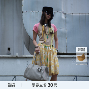 ECODAY夹心包托特包大包手提单肩斜挎包大容量女包出游旅行通勤包