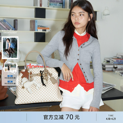 ECODAY原创设计秋季手提公文包女包休闲通勤单肩手拎邮差包大容量