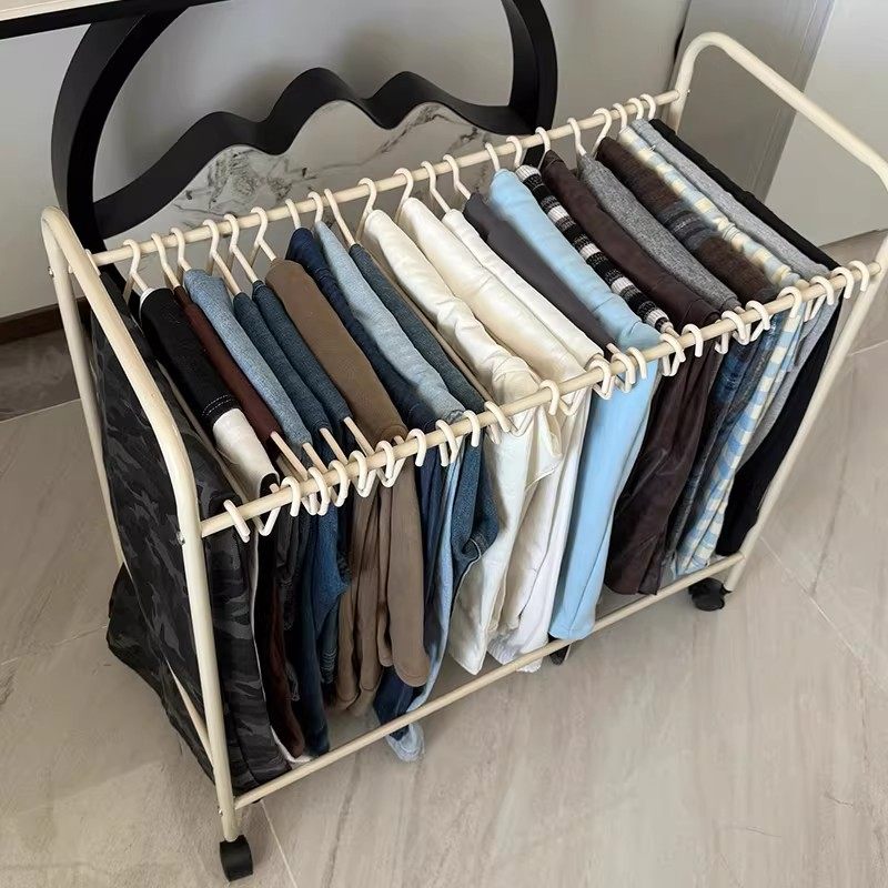 家用落地移动专用裙裤架晒衣裤收纳整理架滑轮防倾倒家居立式裙架,收纳整理,裤/裙架,淘宝优惠券,粉丝福利购,淘宝优惠卷